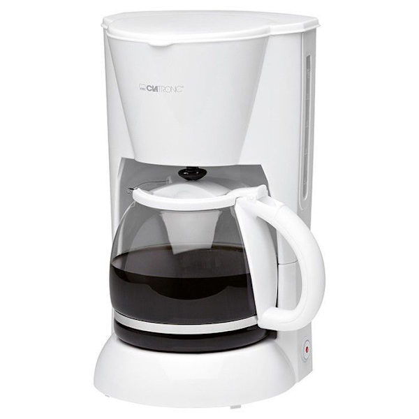 Kaffebryggare - CLATRONIC - KA 3473 - 14 koppar - Filter - Vit Vit
