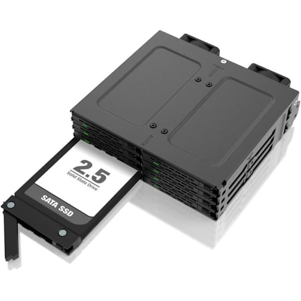 Hot Swap Rack - ICY DOCK - ExpressCage MB03 - 8 x HDD/SSD 2.5 - SATA/SAS - Svart