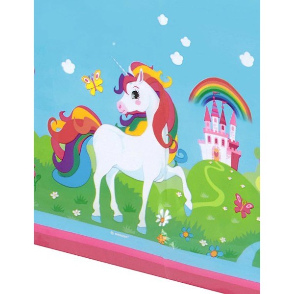Unicorn plastduk 120 x 180 cm Blå