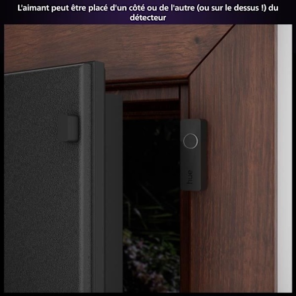 Kontakt sensorer - Philips Hue - Säkra - x 2 - Svart - Enkel installation - Kontroll via app Svart