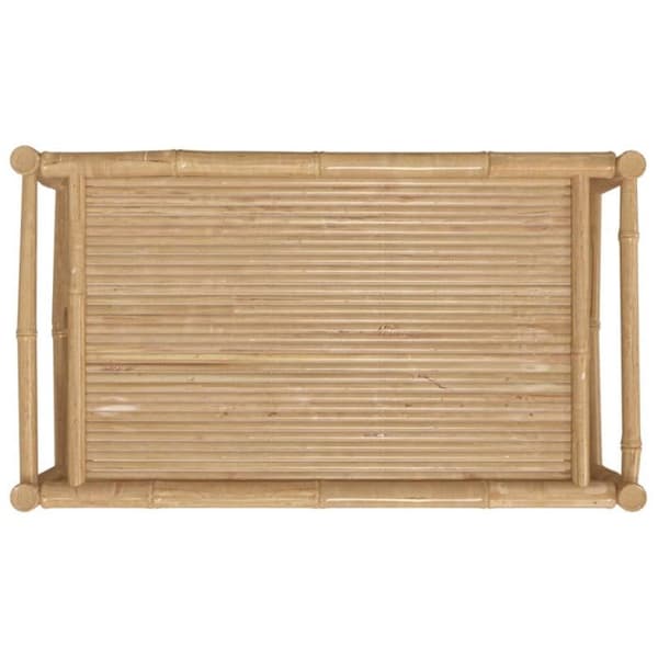 vidaXL Trädgårdssoffbord 100x55x33 cm Bambu 363456