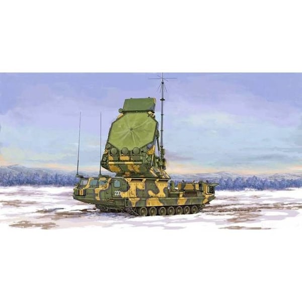 TRUMPETER - Modell av rysk S-300v 9s32 Grill Pan Tracking Radar Trumpeter 09522 1/35 Modell av stridsvagn Promo - Ref : 10267