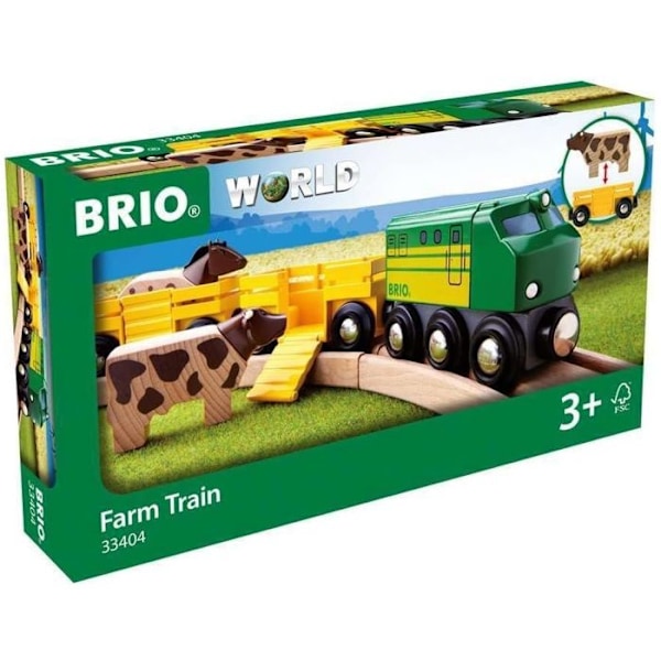 Farm Animal Train - BRIO - Träbana - Ravensburger - Blandat från 3 år Beige