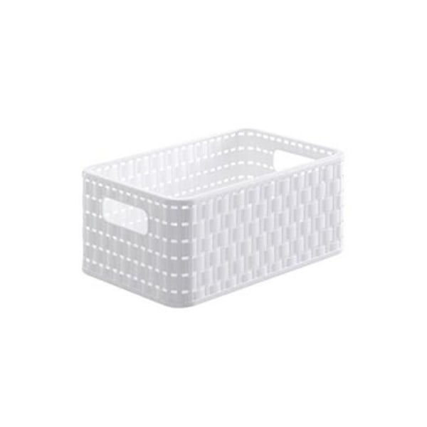 Rotho Country Plastique Panier, 11 L, A5 33x24x16cm Vit, EF250158