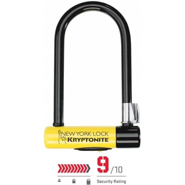 Kryptonite New York Lock Standard U-Lock - Skyddsnivå 9 - Svart Svart