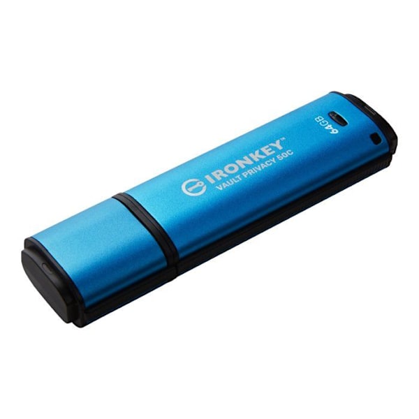 USB-minne - KINGSTON - IronKey Vault Privacy 50C - 64 GB - USB-C 3.2 Gen 1 - Krypterad