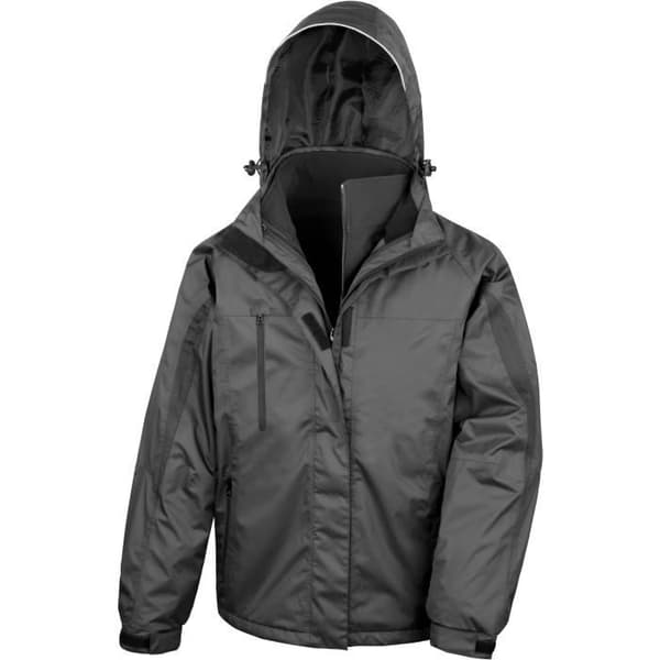 Parka Result Softshell inredning Svart M