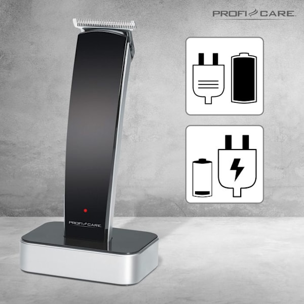 Hårklippare - ProfiCare - HSM/R 3051 - Rostfritt Stål - Uppladdningsbar - 600mAh Svart Svart