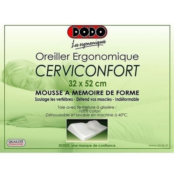 DODO Ergonomisk kudde 32 x 52 cm Cerviconfort