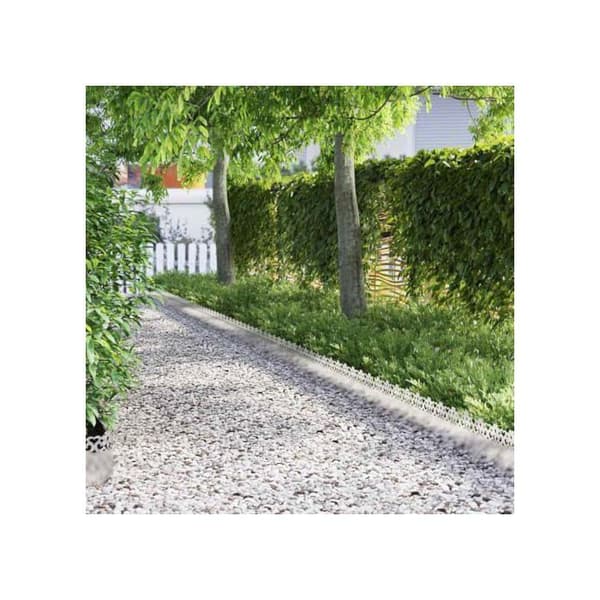 Gräsmattskant i rostfritt stål - vidaXL - Silver - 103x0,05x22 cm - 10-pack - Hållbar Pengar