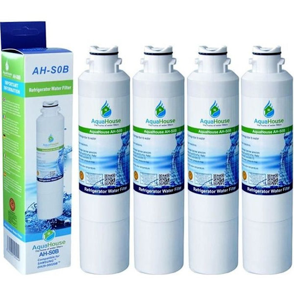 4x AH-S0B kompatibel för Samsung vattenfilter DA29-00020B, HAF-CIN/EXP, DA97-08006A-B, DA29-00020A, kylskåp