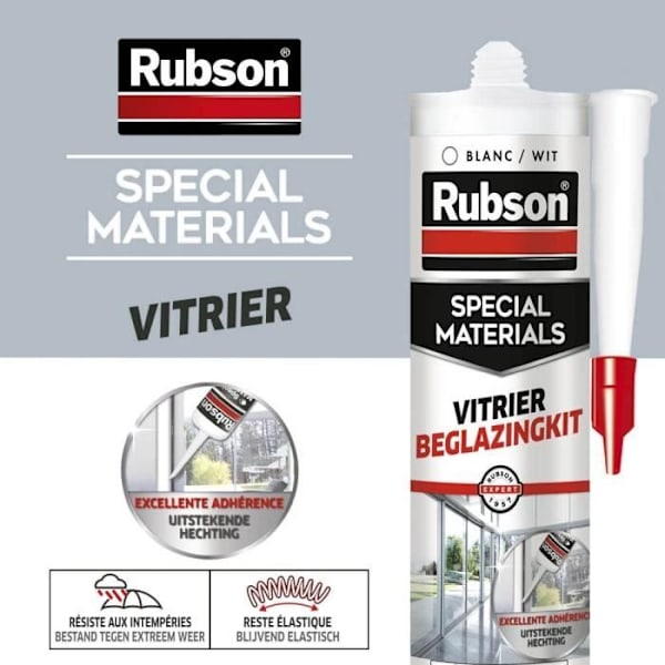 Glasmästarspackel - 280 mL - vit Vit