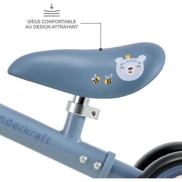 Trehjuling - KINDERKRAFT - CUTIE FLASH - 4 hjul - LED - blå Blå