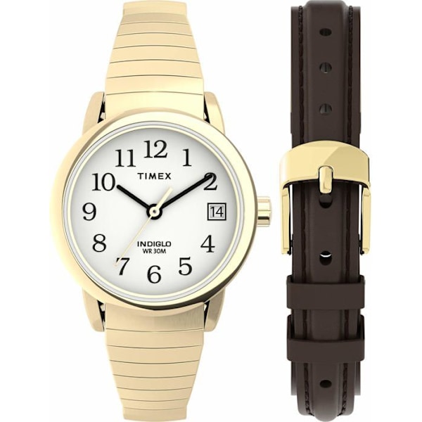 Timex armbandsklocka - TWG025300 - Easy Reader Armbandsklocka i läder för dam 25 mm