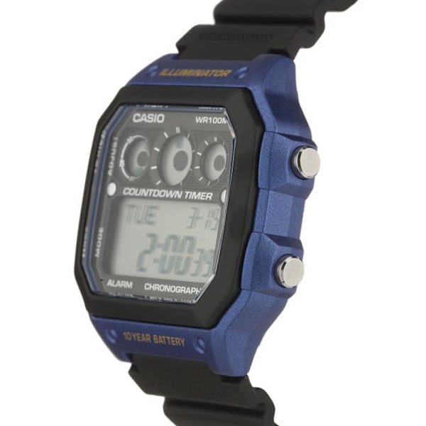CASIO Quartz Chronograph herr AE1300WH2AVEF klocka Svart