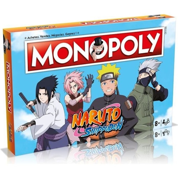 MONOPOL Naruto - brädspel Flerfärgad