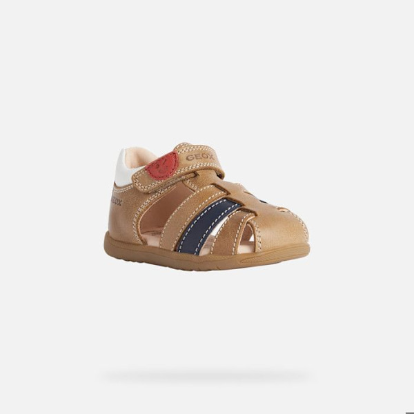 Sandaler för spädbarn - Geox - Macchia - Andningsbara - Bekväma - Karamellläder kola 26