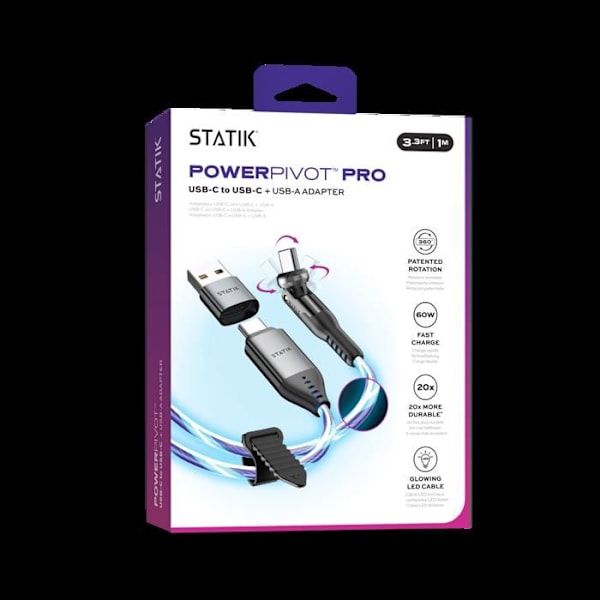 STATIKStatik - Ljus Telefondkabel - Powerpivot Globright Pro Usb-C Till Usb-C - 1M