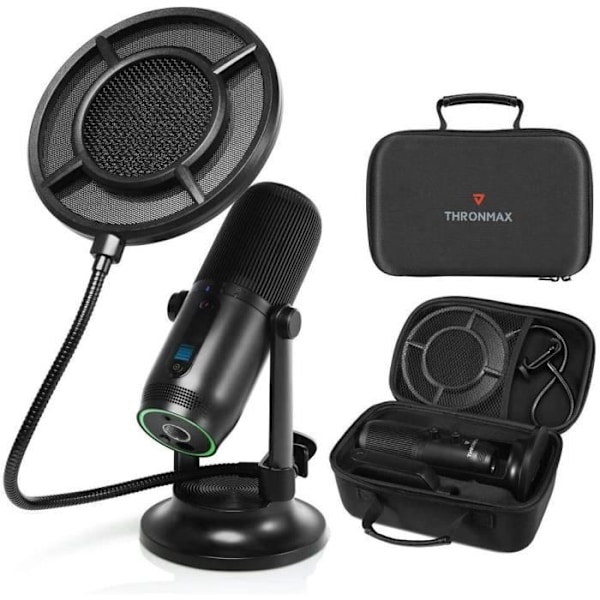 THRONMAX Mikrofon Mdrill One Pro Studio Kit Svart Kolsvart