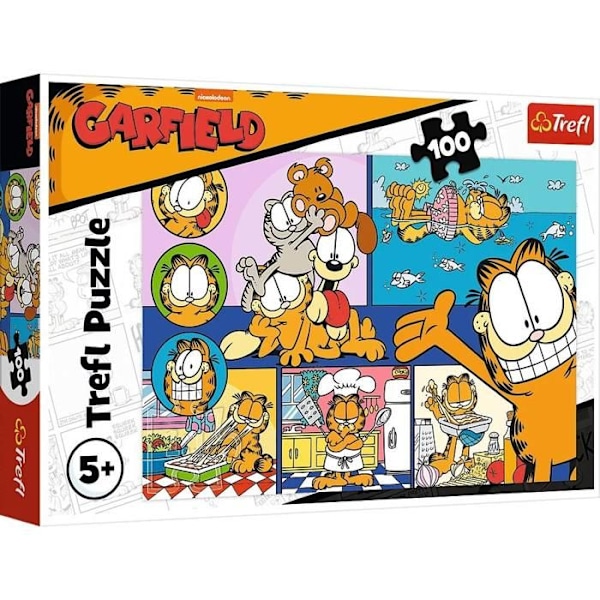 Pussel 100 bitar: Garfield den lata