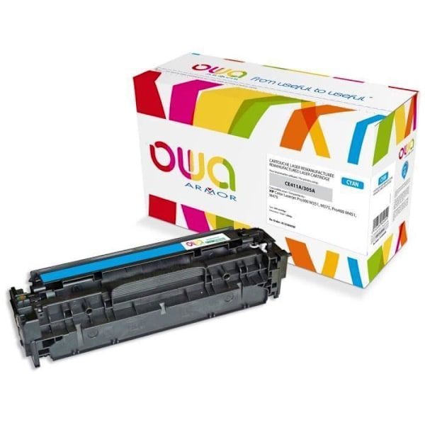 Armor K15580 Remanufactured tonerkassett - Cyan - Kompatibel HP LaserJet Pro 300/400 - Paket med 1