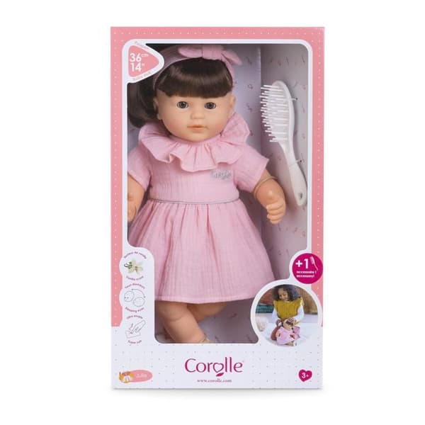 COROLLE docka - Julie - 36 cm - Lätt att kamma hår - Vaniljdoft Ros