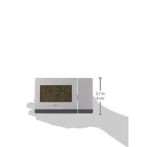 Väckarklocka med projektor - Technoline - WT 538 - Beröringssensor - Radiostyrd - Silver-Antracit Argent-Antracit