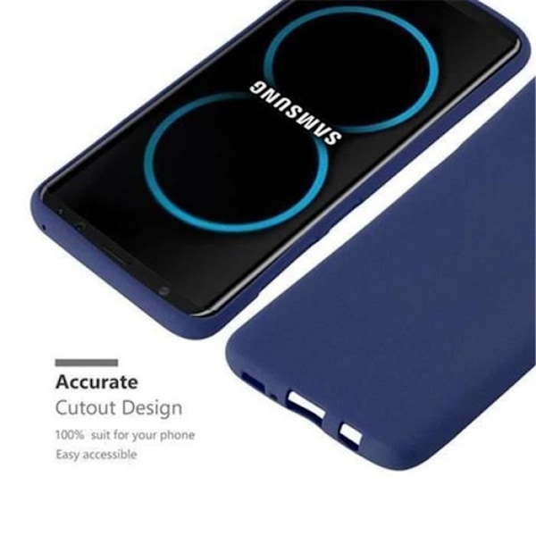 Samsung Galaxy S8-fodral i DARK BLUE FROST från Cadorabo (FROST Design) Ultratunt mjukt silikon TPU-gelskydd med antichock MÖRKBLÅ FROST