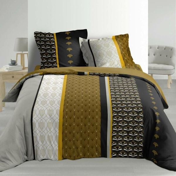 Sängkläder - Smarty - 260x240 cm - 100% bomull - 3 delar - Multifärgad Flerfärgad