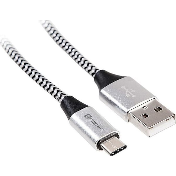 Andra USB-enheter Tracer - TRAKBK46265 - 1 m USB-kabel USB 2.0 USB C USB A Svart, Silver