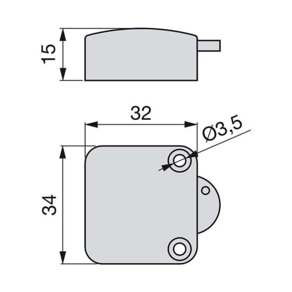 Strömbrytare - Emuca - Set om 10 - Plast - Svart - Diskret design