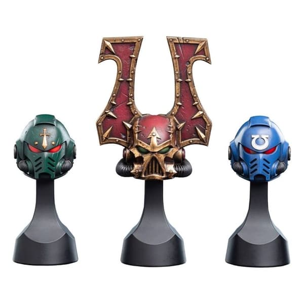 Weta Workshop - Warhammer 40k - Replik 1/4 Khorne Berzerker Hjälm 20 cm