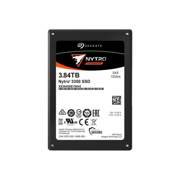 Seagate Nytro 3350 XS3840SE70045 SSD - Skalad uthållighet - 3,84 TB - SAS 12Gb/s