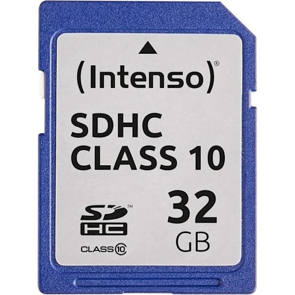 SDHC-minneskort - Intenso - 32 Go - Klass 10 - Svart - SDHC-format