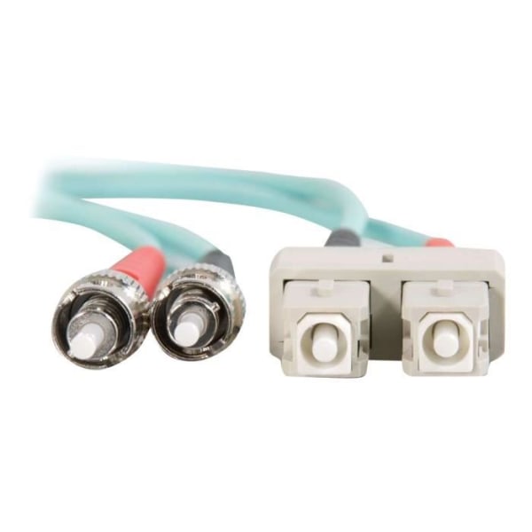 C2G SC-ST 10Gb 50-125 OM3 Duplex Multimode PVC Fiberoptisk Kabel (LSZH) Nätverkskabel ST Multi-Mode (M) till SC Multi-Mode (M) 2...