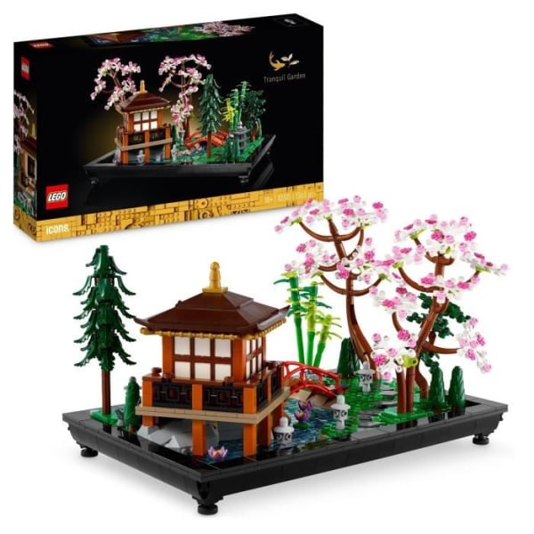 LEGO® Icons 10315 The Peaceful Garden, Zen Botanical Gardening Kit för vuxna, Present för kvinnor, män