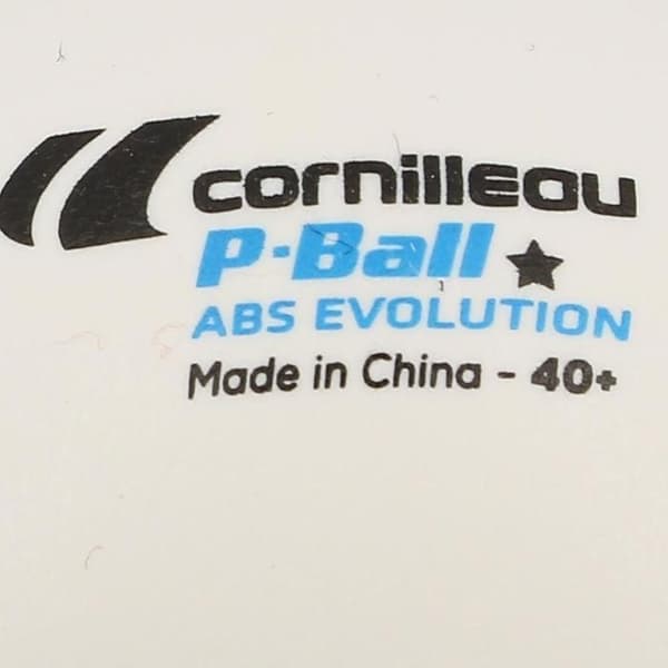 Bordtennisbollar - CORNILLEAU - P-ball abs evolution 1 - 6-pack - Vit - Standard Vit