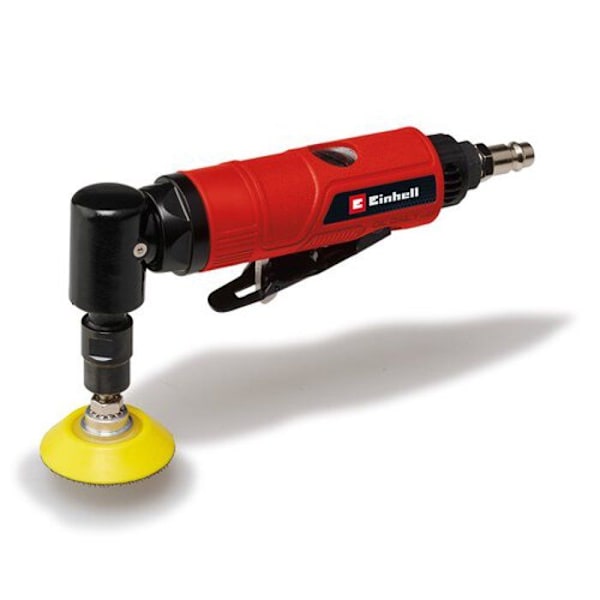 Einhell Tryckluft vinkelslip TC-PA 50 (arbetstryck 6,3 bar, olika slipkivor inkluderade) Röd