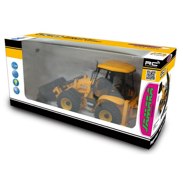 JCB Grävlastare 1:20 2,4GHz Vit