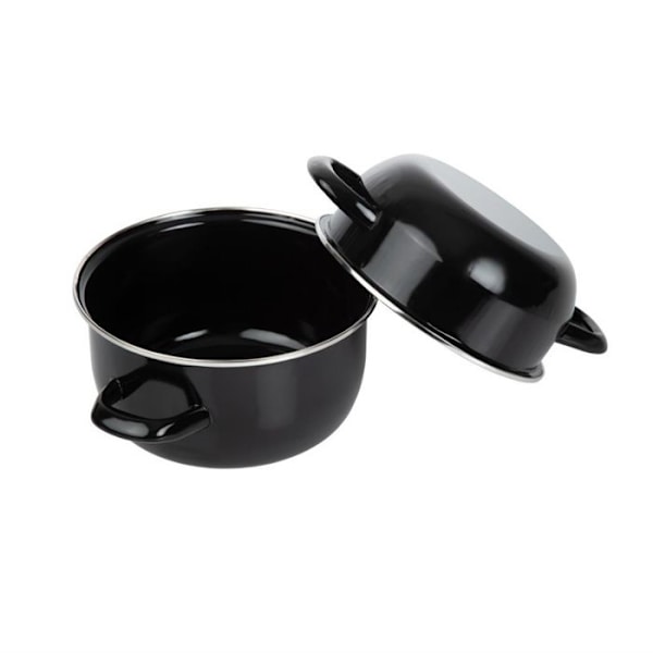 Emaljerade musselgrytor 1 kg - Olympia Svart