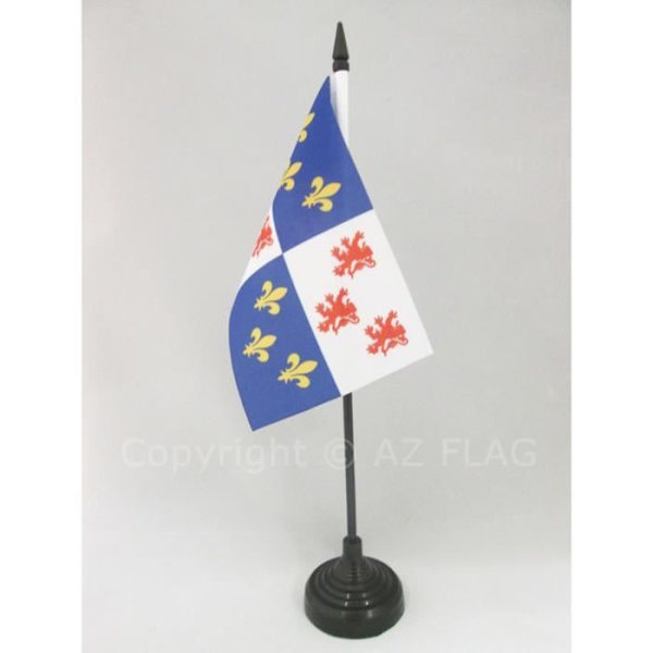 Picardy Bordsflagga 15x10cm - Picardy Province Hög kvalitet
