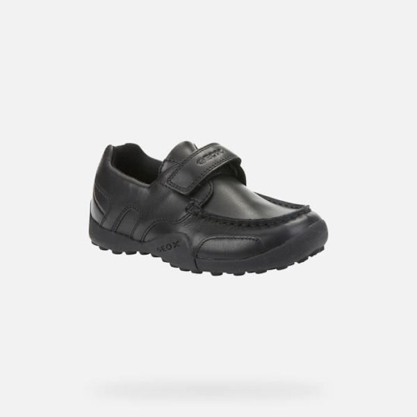 Geox Boy's JR W.SNAKE MOCASSINO Derbyskor Svart 38