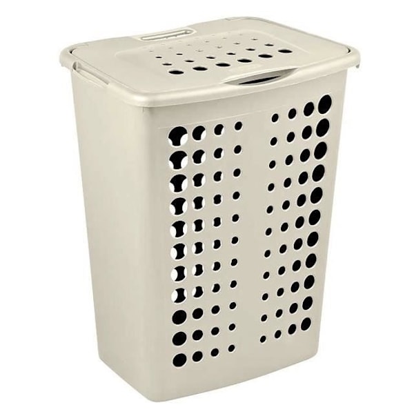 Tvättkorg - Curver - VICTOR - 40L - Kräm - Rektangulär - Ventilation Grädde