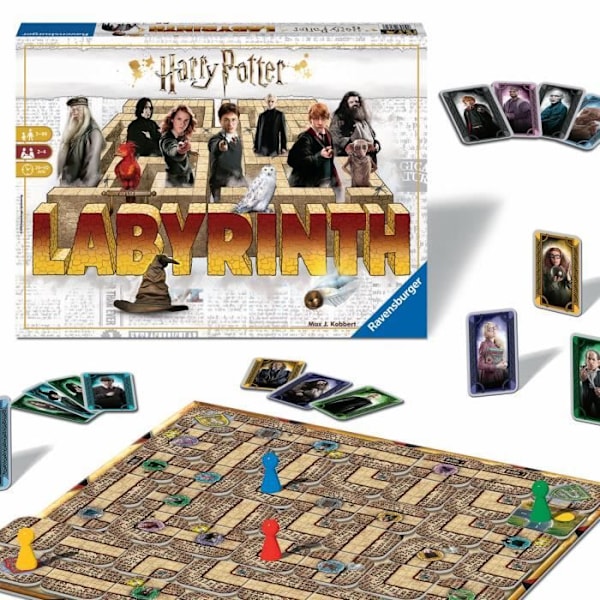 Harry Potter Labyrinth brädspel - Ravensburger - Skattjakt i en rörlig labyrint - Från 7 år Flerfärgad