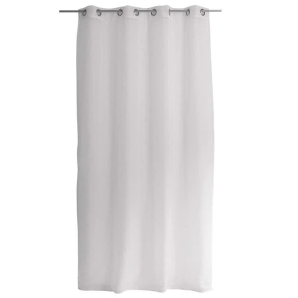 Enfärgad polyester voilage sandvit 140x240 cm Vit