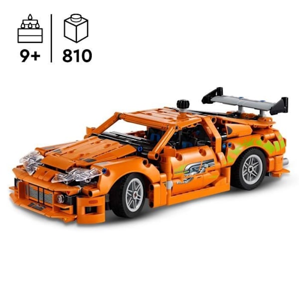 LEGO Technic 42204 Fast and Furious Toyota Supra MK4 - Bil leksak för pojkar från 9 år