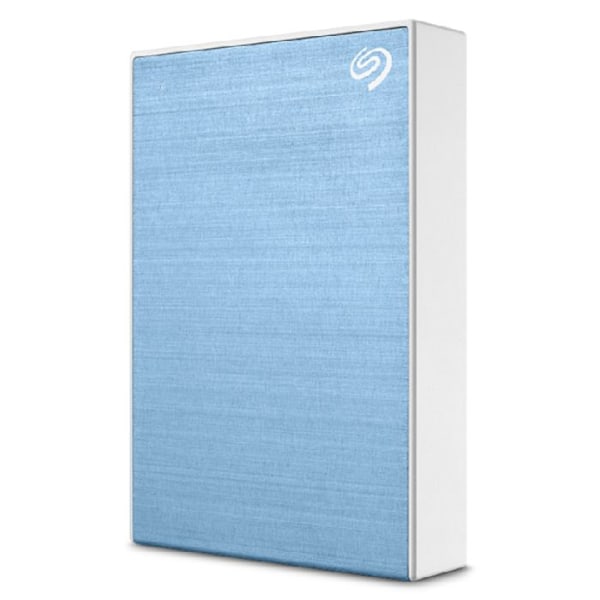 Seagate One Touch STKZ4000402 - Hårddisk - 4 TB - extern (bärbar) - USB 3.0 - ljusblå - med Seagate Rescue Data