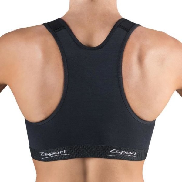 ZSPORT Sport BH - Silver / Svart Svart 85D