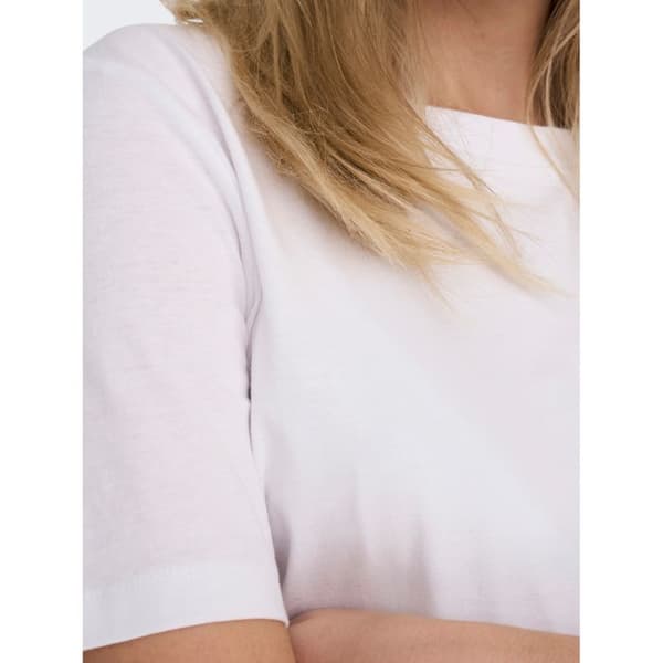 T-shirt dam Only - Vit Vit M