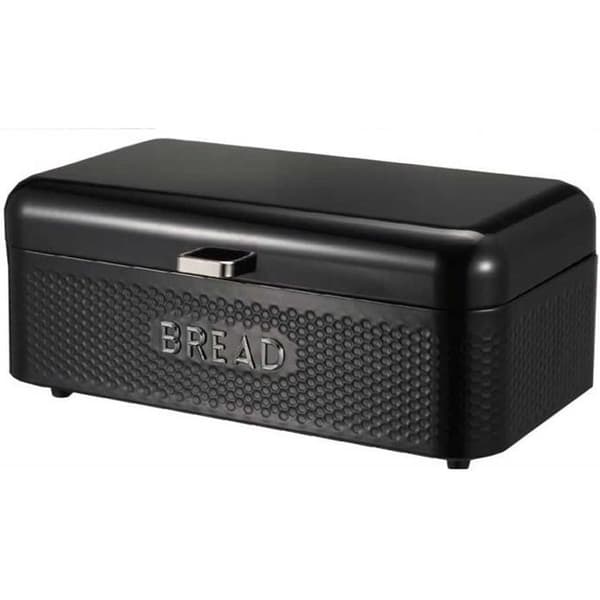 Brödbox - METLEX - MX-1612BL - Kolfibermaterial - Svart emalj - Moderndesign Svart